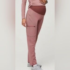 Figs Pink Maternity Joggers